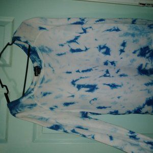 Blue Tie-Dye Sweater